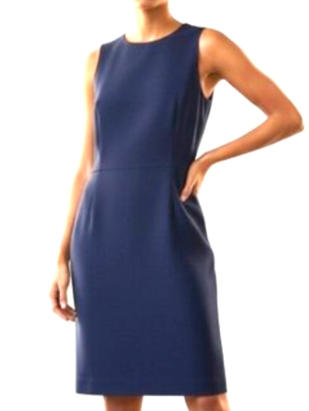 GAP "Serena" Sleeveless Ponte Knit Sheath Dress in Navy Blue - Size 0 - Like new